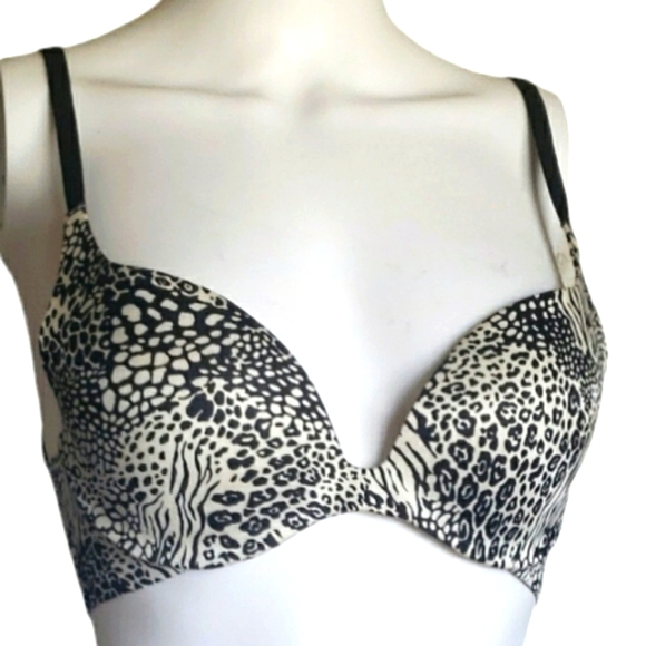 Victoria's Secret BioFit Push-Up 💕 Leopard Print Bra Women's Size 32C. - Picture 2 of 15
